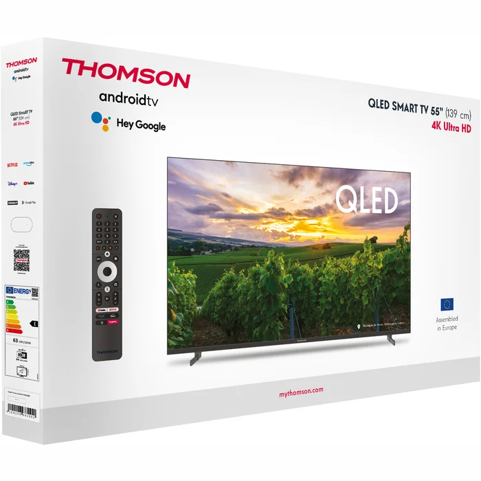 Televizors Thomson 55" UHD QLED Android TV 55QA2S13 [Mazlietots]